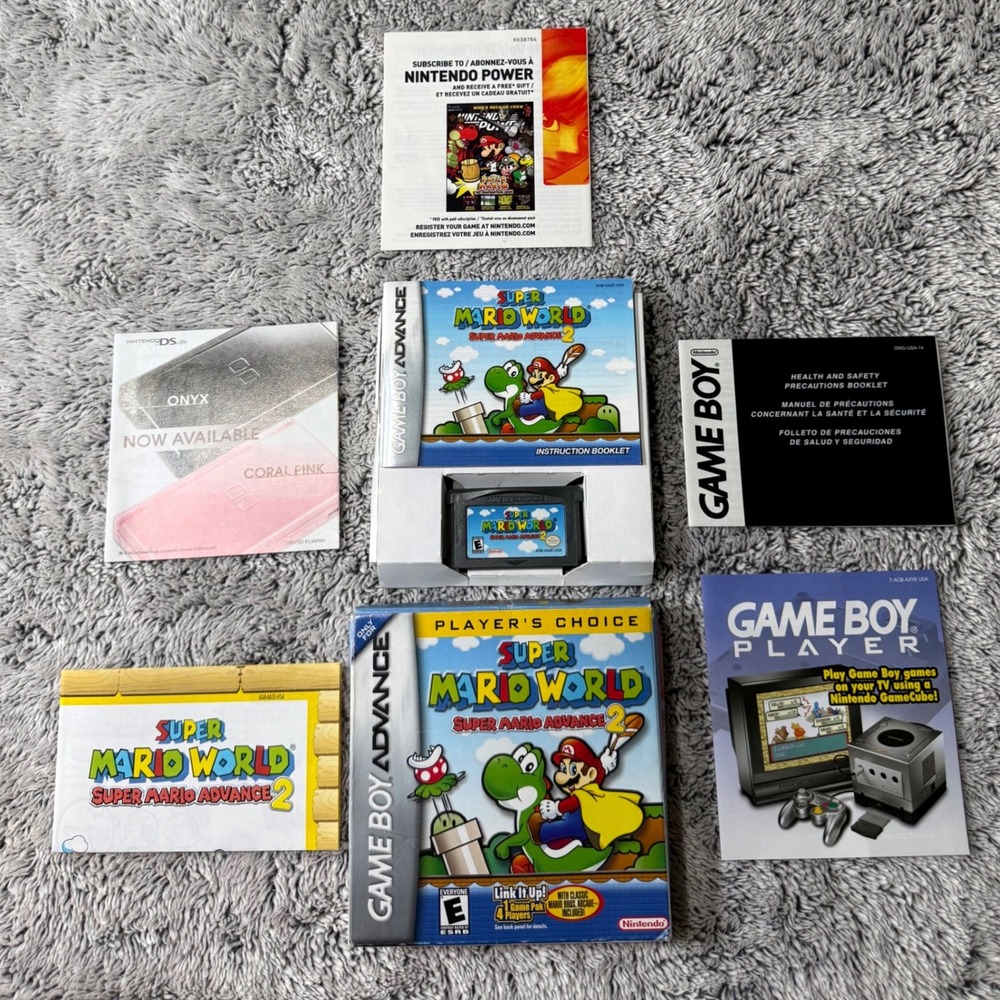 CIB Super Mario World Super Mario Advance 2 Nintendo Game Boy Advance Video Game